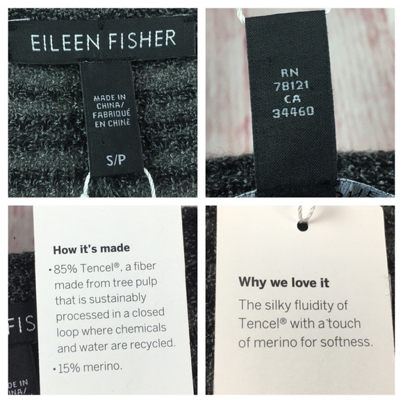 ⭐️NWT Eileen Fisher Sleek Tencel Merino cardigan - Picture 6 of 8